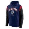 LA Clippers Fashion7 Scorer Pullover Hoodie - Navy - Back View