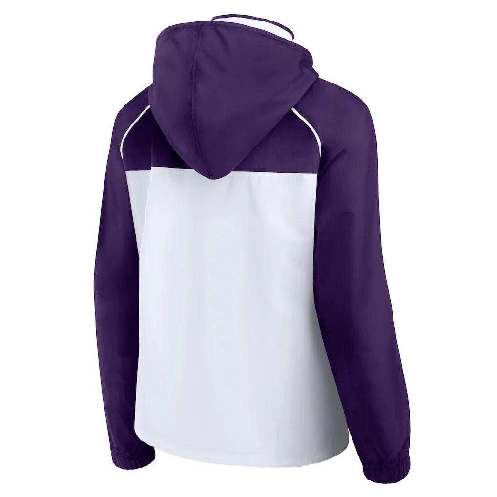 Phoenix Suns Fashion7 Women's Anorak Raglan Full-Zip Hoodie Jacket - White/Purple