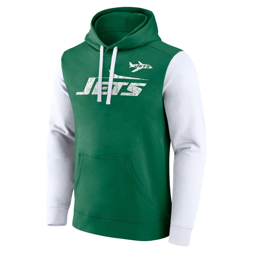 New York Jets Fashion7 Fleece Pullover Hoodie - Kelly Green
