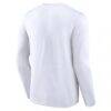 Brooklyn Nets Logo Athletic Vision Long Sleeve T-Shirt - White - Detail View