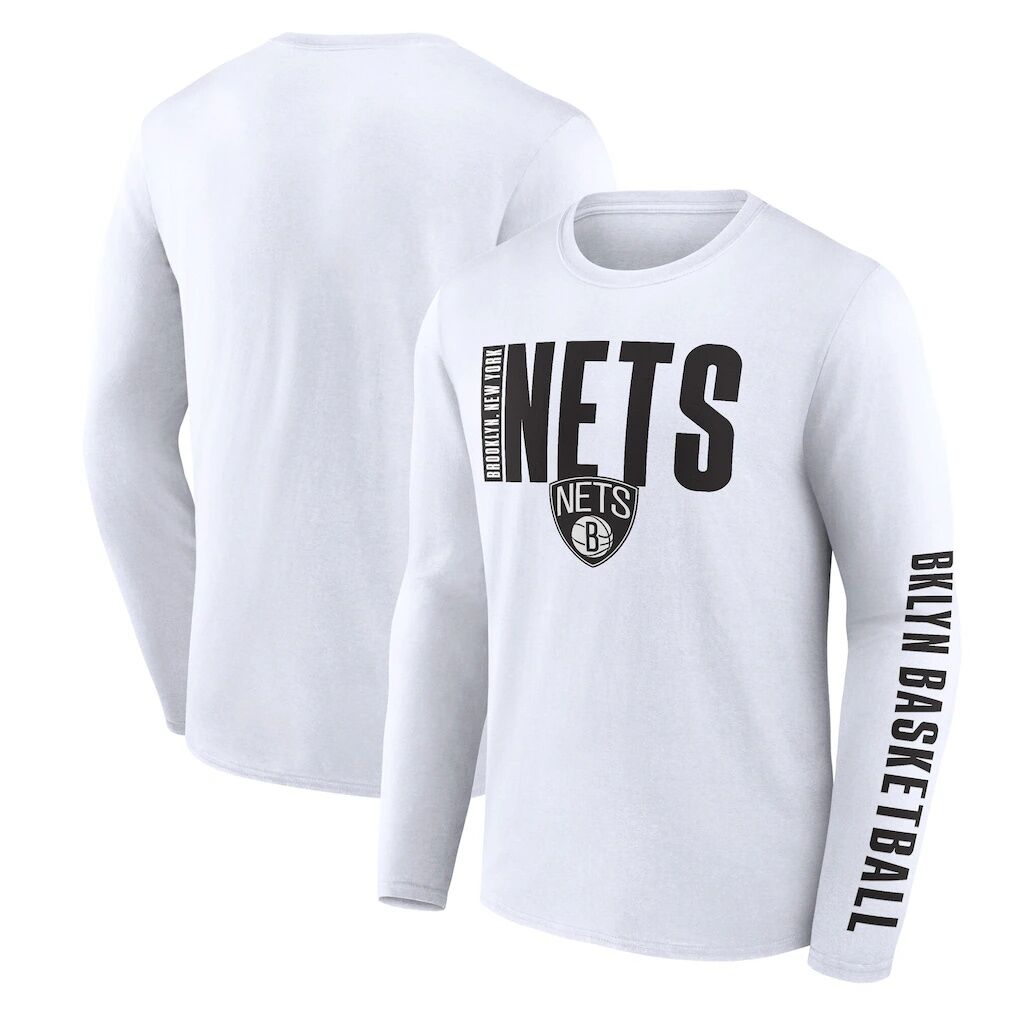 Brooklyn Nets Logo Athletic Vision Long Sleeve T-Shirt