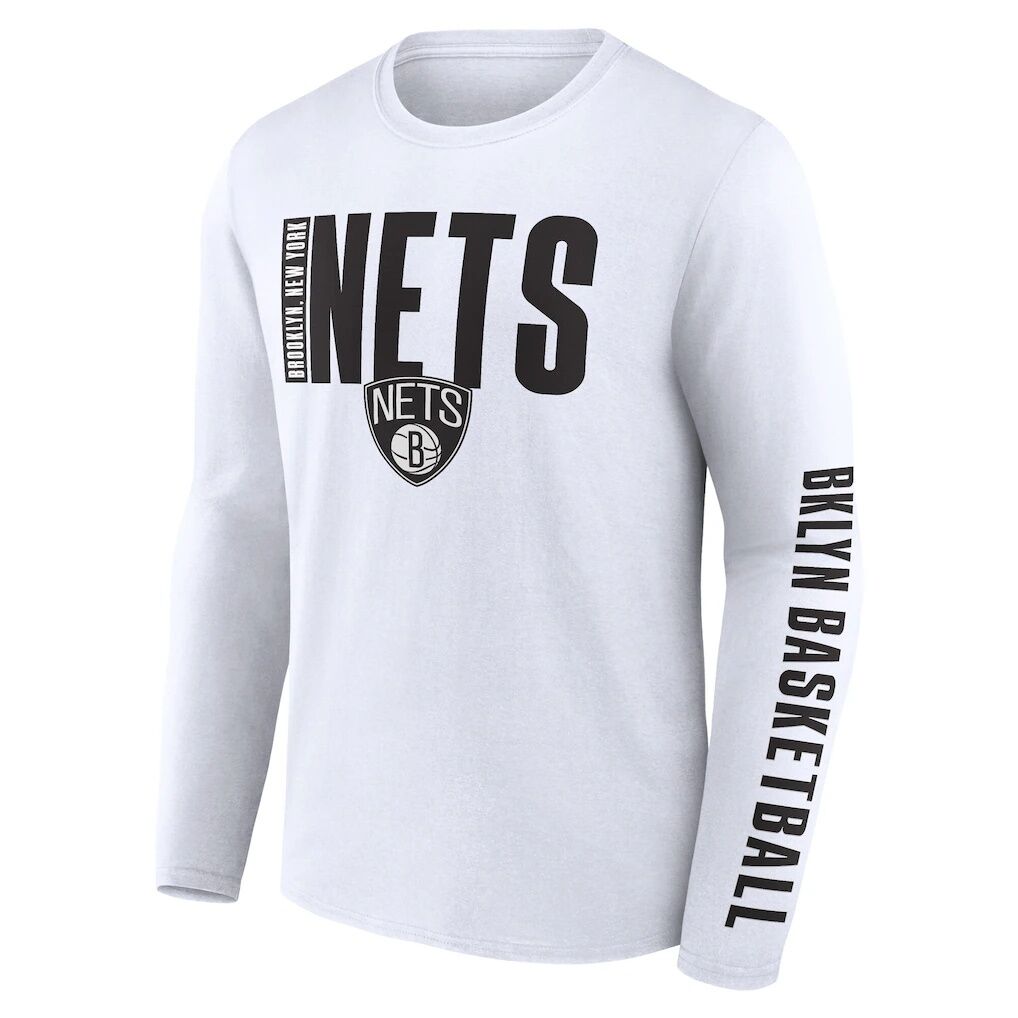 Brooklyn Nets Logo Athletic Vision Long Sleeve T-Shirt