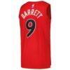 RJ Barrett Toronto Raptors Nike Unisex Swingman Player Jersey - Red - Detail View