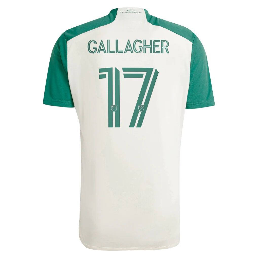 Jon Gallagher Austin FC adidas 2024 The Armadillo Kit Replica Player Jersey – Tan
