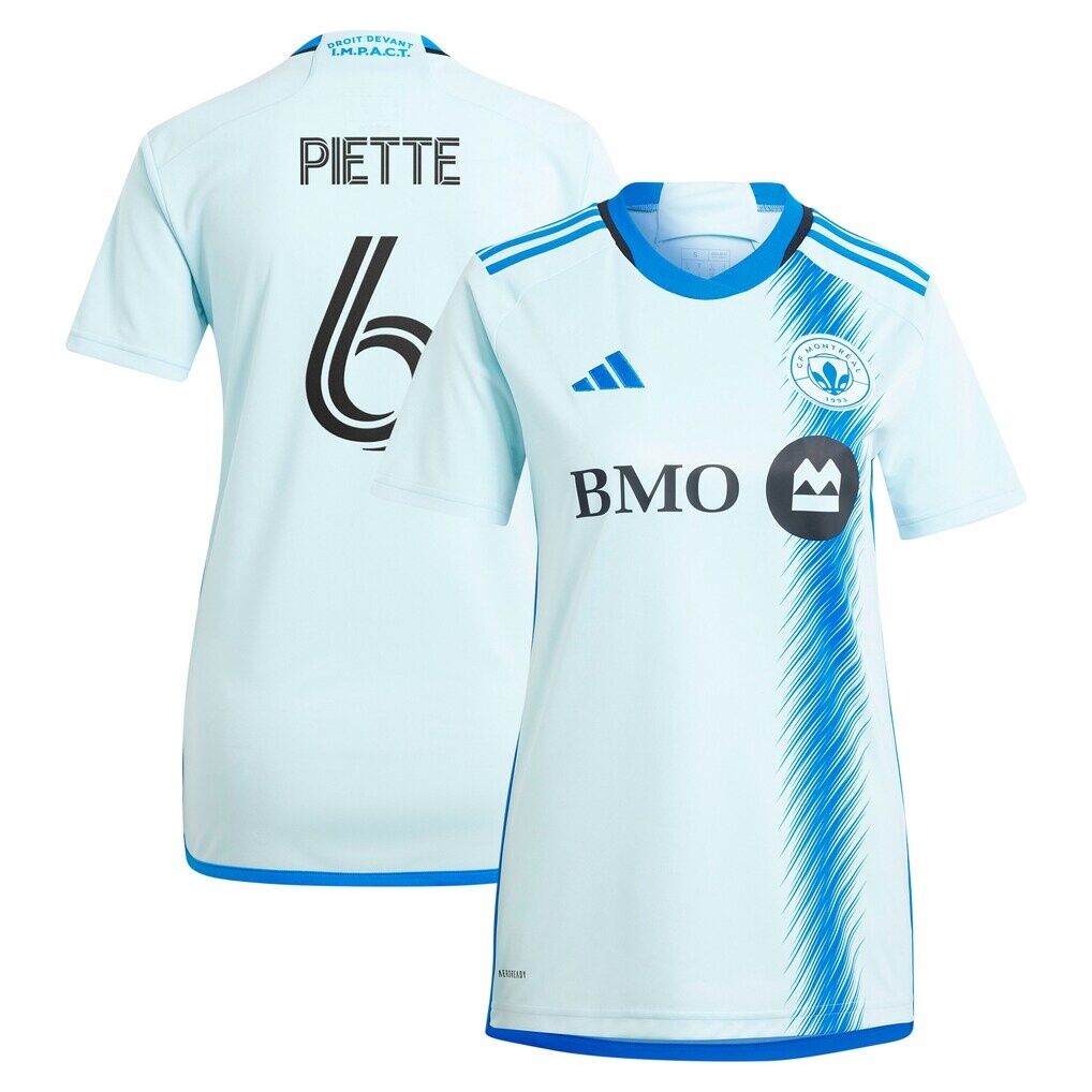 Samuel Piette CF Montreal adidas Women's 2024 La Main Replica Player Jersey - Light Blue