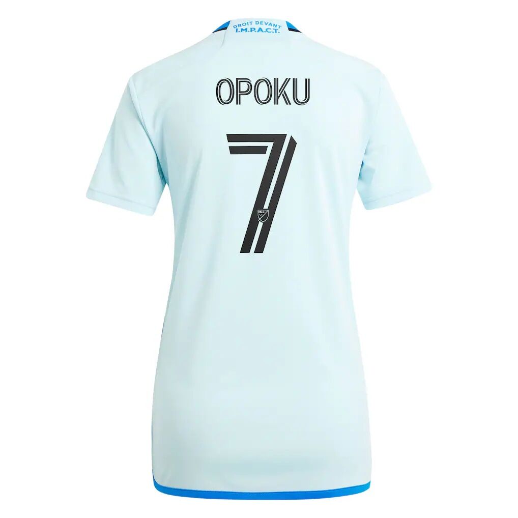 Kwadwo Opoku CF Montreal adidas Women's 2024 La Main Replica Player Jersey - Light Blue