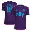 Kerwin Vargas Charlotte FC adidas 2023 Crown Jewel Kit Authentic Player Jersey - Purple - Front View