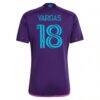 Kerwin Vargas Charlotte FC adidas 2023 Crown Jewel Kit Replica Player Jersey - Purple - Detail View