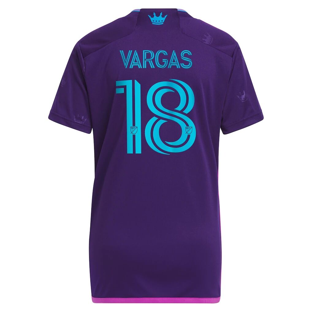 Kerwin Vargas Charlotte FC adidas Women's 2023 Crown Jewel Kit Replica Player Jersey