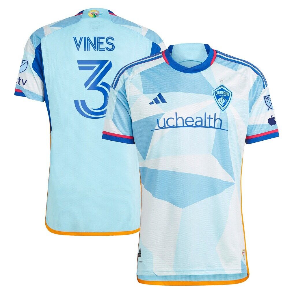 Sam Vines Colorado Rapids adidas 2024 New Day Kit Authentic Player Jersey - Light Blue