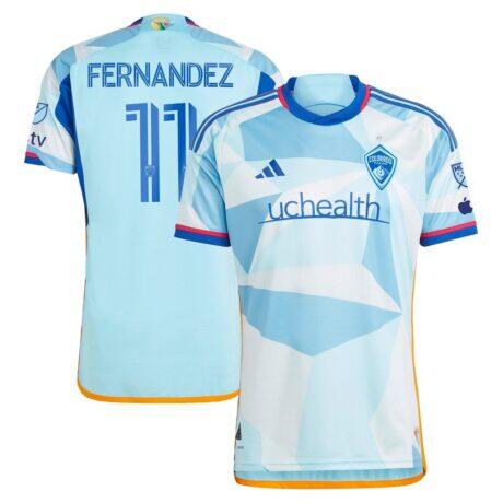Omir Fernandez Colorado Rapids adidas 2024 New Day Kit Authentic Player Jersey - - Front View