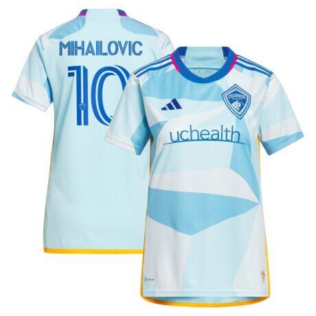 Djordje Mihailovic Colorado Rapids adidas Women's 2024 New Day Kit Replica Player Jersey - - Front View