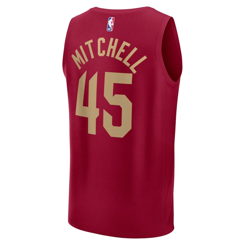 Donovan Mitchell Cleveland Cavaliers Fashion7 Youth Fast Break Player Jersey - Icon Edition - Wine