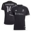 Jacob Shaffelburg Nashville SC adidas 2024 Man In Black Kit Authentic Player Jersey - Black - Front View