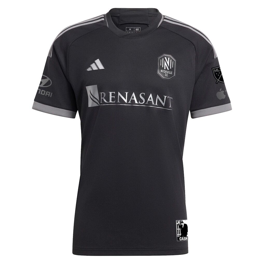 Jacob Shaffelburg Nashville SC adidas 2024 Man In Black Kit Authentic Player Jersey
