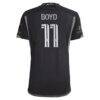 Tyler Boyd Nashville SC adidas 2024 Man In Black Kit Authentic Player Jersey - Black - Detail View