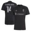 Jacob Shaffelburg Nashville SC adidas 2024 Man In Black Kit Replica Player Jersey - Black - Front View