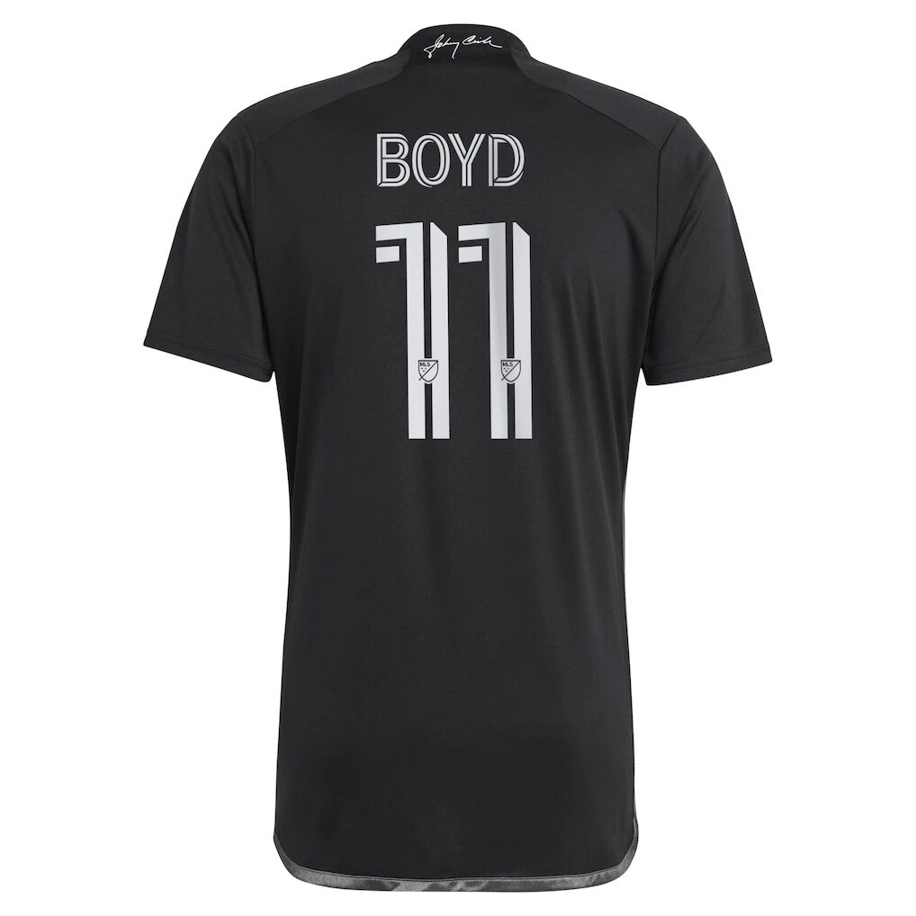 Tyler Boyd Nashville SC adidas 2024 Man In Black Kit Replica Player Jersey
