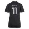 Tyler Boyd Nashville SC adidas Women's 2024 Man In Black Kit Replica Player Jersey - Black - Detail View