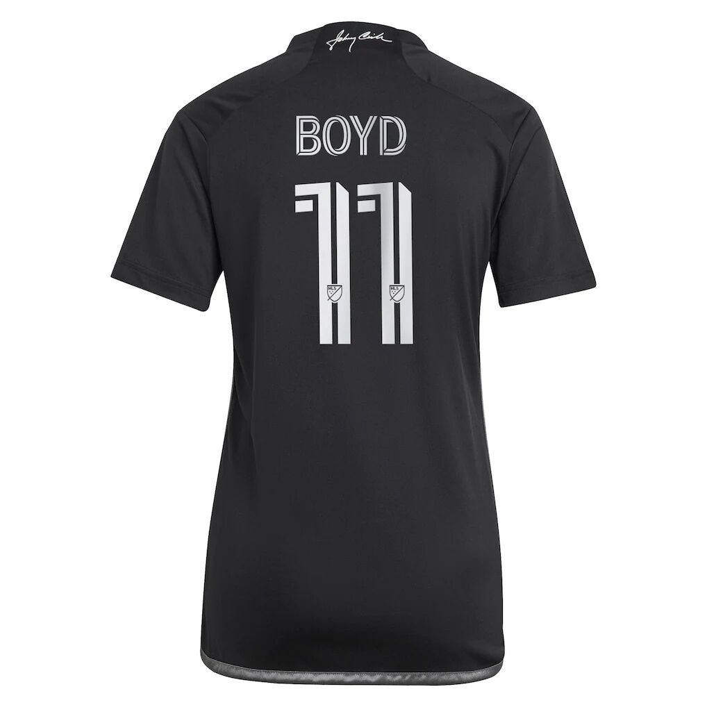 Tyler Boyd Nashville SC adidas Women's 2024 Man In Black Kit Replica Player Jersey