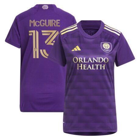 Duncan McGuire Orlando City SC adidas Women's 2024 The Wall Kit Replica Player Jersey - Purple - Front View