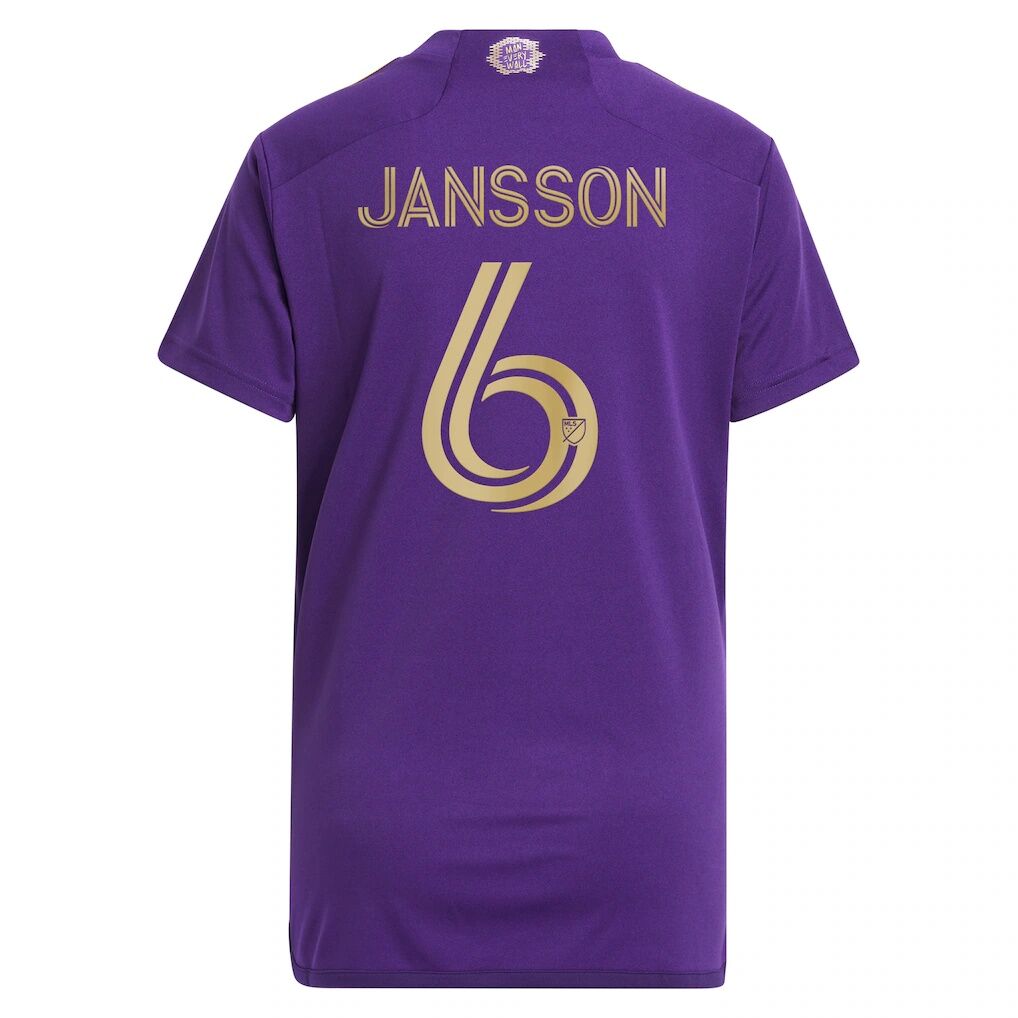 Robin Jansson Orlando City SC adidas Women's 2024 The Wall Kit Replica Player Jersey