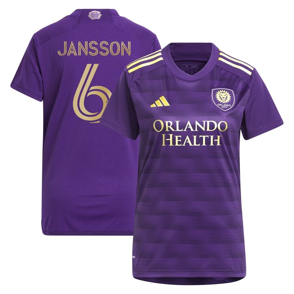 Robin Jansson Orlando City SC adidas Women's 2024 The Wall Kit Replica Player Jersey
