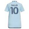Daniel Salloi Sporting Kansas City adidas Women's 2024 Hoops 4.0 Replica Player Jersey - Light Blue - - Detail View