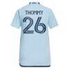 Erik Thommy Sporting Kansas City adidas Women's 2024 Hoops 4.0 Replica Player Jersey - Light Blue - - Detail View