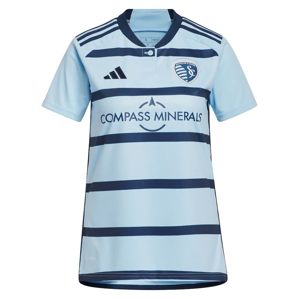 Erik Thommy Sporting Kansas City adidas Women's 2024 Hoops 4.0 Replica Player Jersey - Light Blue
