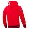 Houston Rockets Pro Standard Area Code Pullover Hoodie - Red - Detail View
