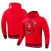 Houston Rockets Pro Standard Area Code Pullover Hoodie - Red - Front View