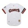 Will Clark San Francisco Giants Mitchell & Ness Cooperstown Collection 1989 Authentic Jersey - White - Side View