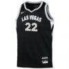 A'ja Wilson Las Vegas Aces Nike Youth Explorer Edition Player Jersey - Black - Side View