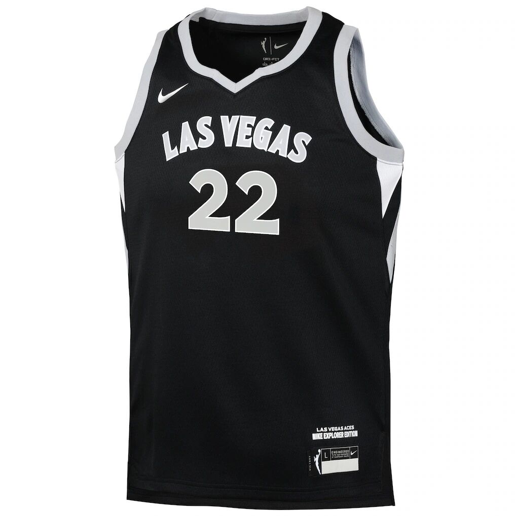 A'ja Wilson Las Vegas Aces Nike Youth Explorer Edition Player Jersey