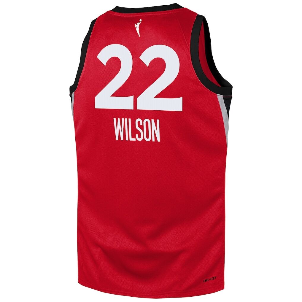 A'ja Wilson Las Vegas Aces Nike Youth Rebel Edition Player Jersey