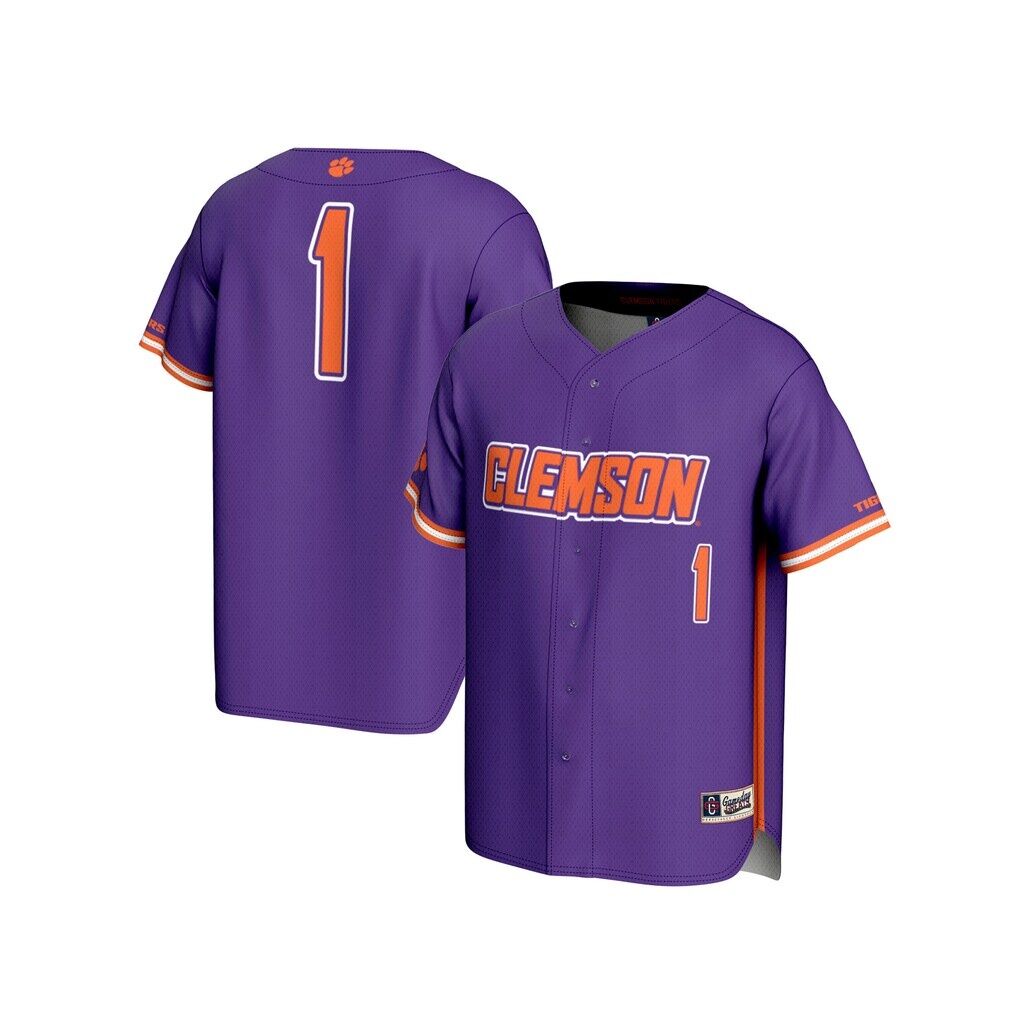 #1 Clemson Tigers GameDay Greats Unisex Lightweight Baseball Fashion Jersey