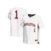 #1 Charleston Cougars GameDay Greats Unisex Lightweight Baseball Fashion Jersey - White - Front View