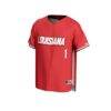 #1 Louisiana Ragin' Cajuns GameDay Greats Unisex Lightweight Baseball Fashion Jersey - Cardinal - Side View