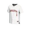 #1 Charleston Cougars GameDay Greats Youth Lightweight Baseball Fashion Jersey - White - Side View