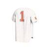 #1 Clemson Tigers GameDay Greats Youth Lightweight Baseball Fashion Jersey - White - Detail View
