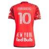 Emil Forsberg New York Red Bulls adidas 2024 Legacy Authentic Player Jersey - Red - Detail View