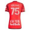 Daniel Edelman New York Red Bulls adidas 2024 Legacy Authentic Player Jersey - Red - Detail View