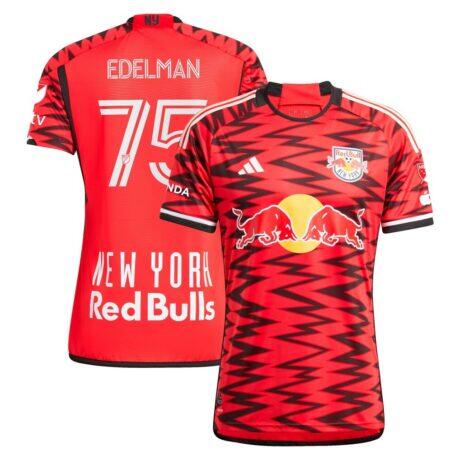 Daniel Edelman New York Red Bulls adidas 2024 Legacy Authentic Player Jersey - Red - Front View