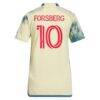 Emil Forsberg New York Red Bulls adidas Women's 2024 Daniel Patrick Kit Replica Player Jersey - Yellow - Detail View