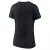 Chicago Bulls Women's Primary Logo V-Neck T-Shirt - Black - Side View