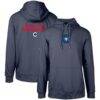 Chicago Cubs Levelwear City Connect Podium Core 2.0 Pullover Hoodie - Navy - Front View