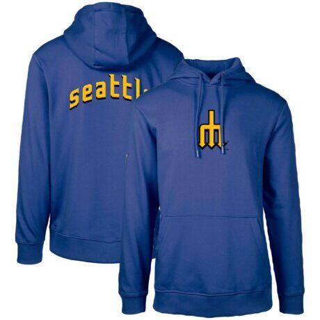 Seattle Mariners Levelwear City Connect Podium Core 2.0 Pullover Hoodie - - Front View