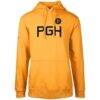 Pittsburgh Pirates Levelwear City Connect Podium Core Logo Pullover Hoodie - Gold - Front View