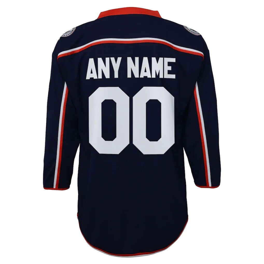 Columbus Blue Jackets Youth Home Replica Custom Jersey